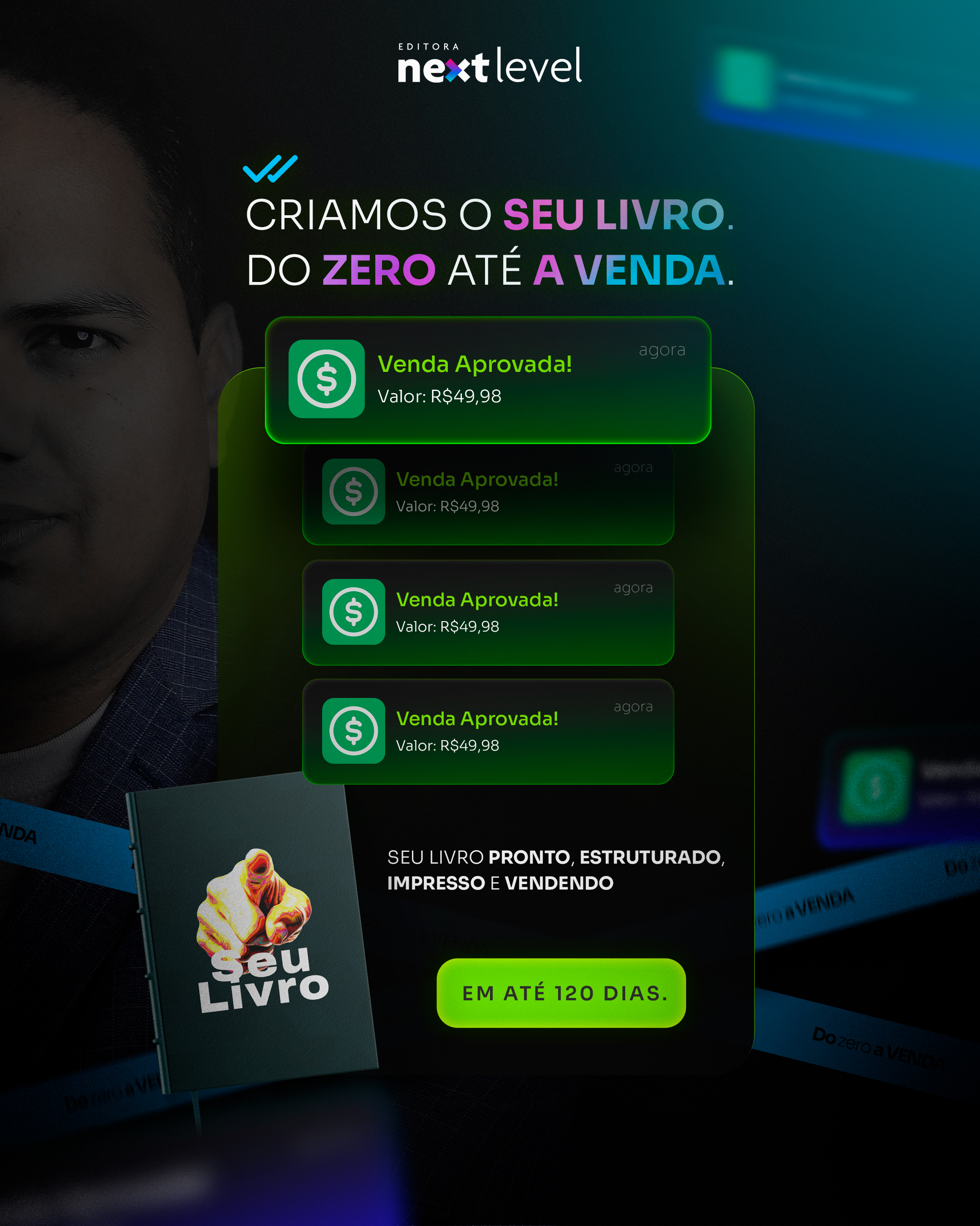 Criativo produzido pela iClicks